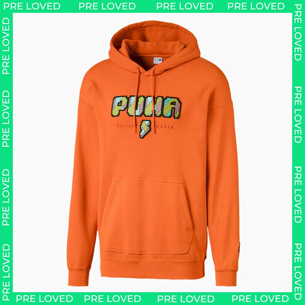 Puma Pop Style Culture Maker Mens Orange Hoodie - Mark on the back