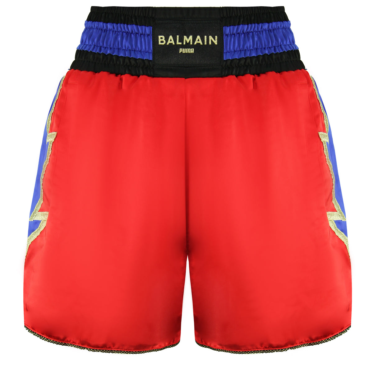 Puma x Balmain Stretch Waist Red Womens Boxing Shorts 596887 11