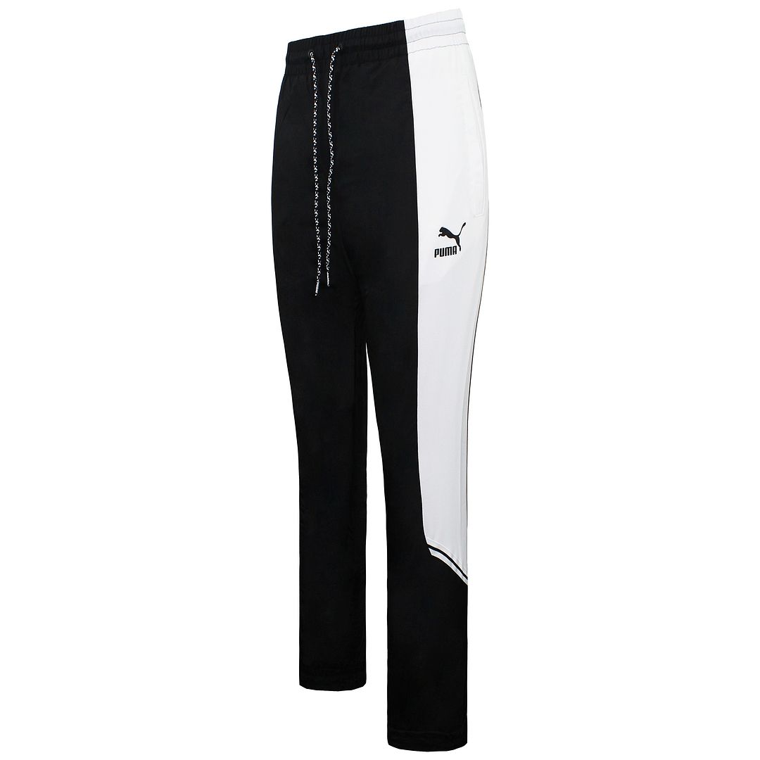 Puma Logo Mens Black/White Track Pants