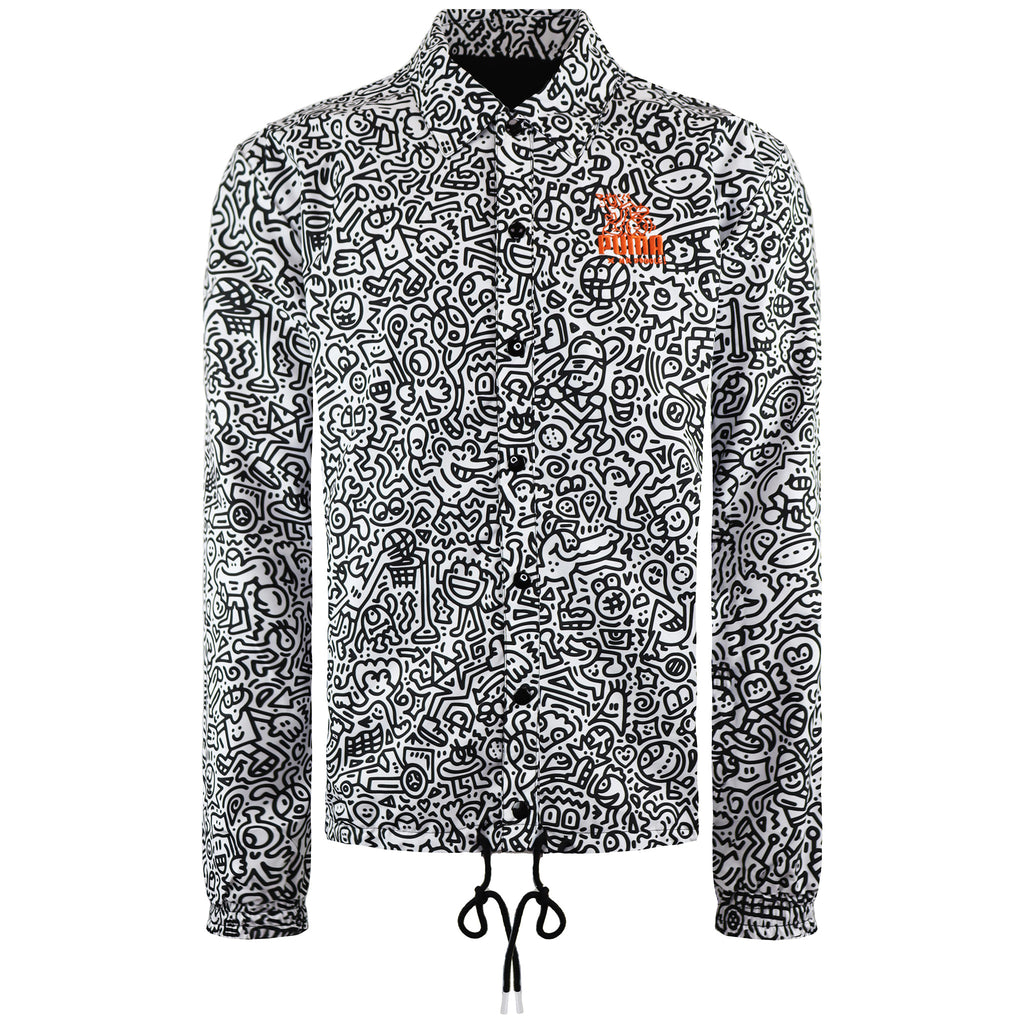 Puma x Mr Doodle Reversible Mens Black/White Jacket