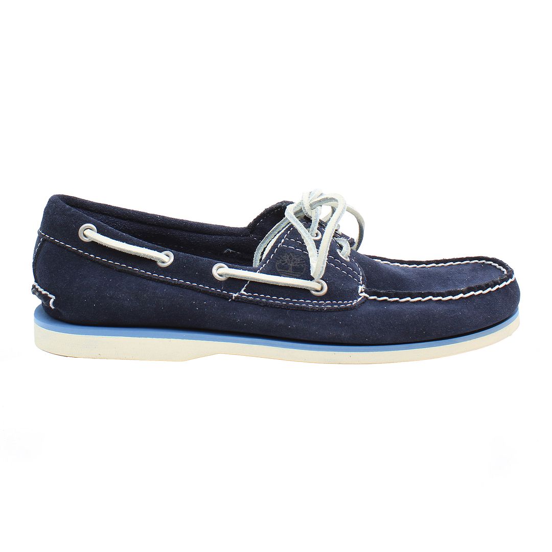 Timberland Classic 2 Eye Mens Navy Boat Shoe NO BOX