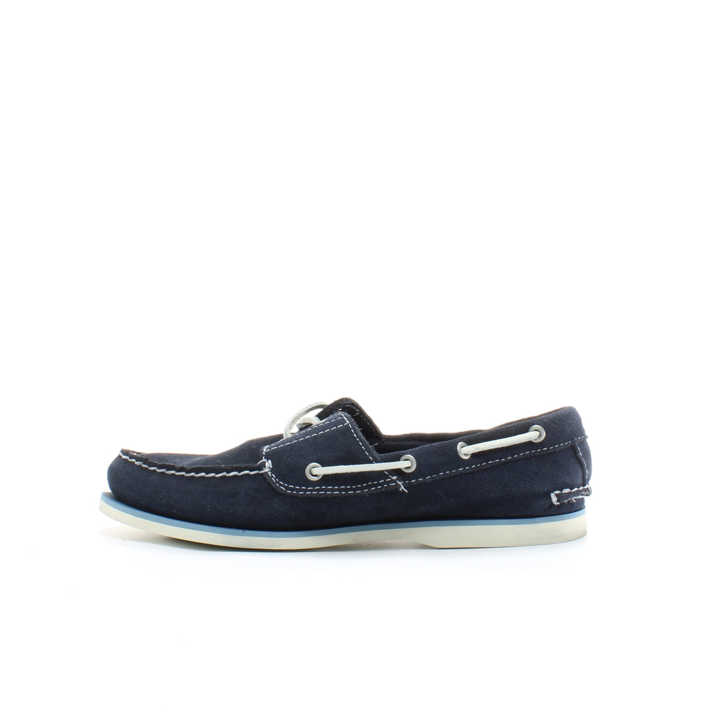 Timberland Classic 2 Eye Mens Navy Suede Boat Shoes