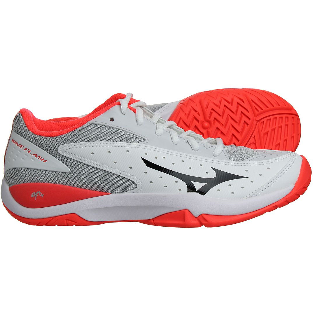 Mizuno Wave Flash All Court Womens White Tennis Shoes