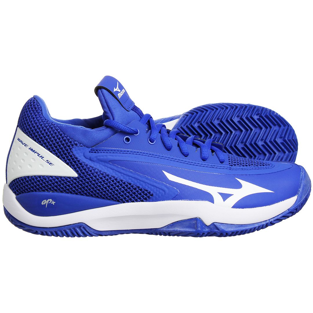 Mizuno Wave Impulse CC Mens Blue Tennis Shoes