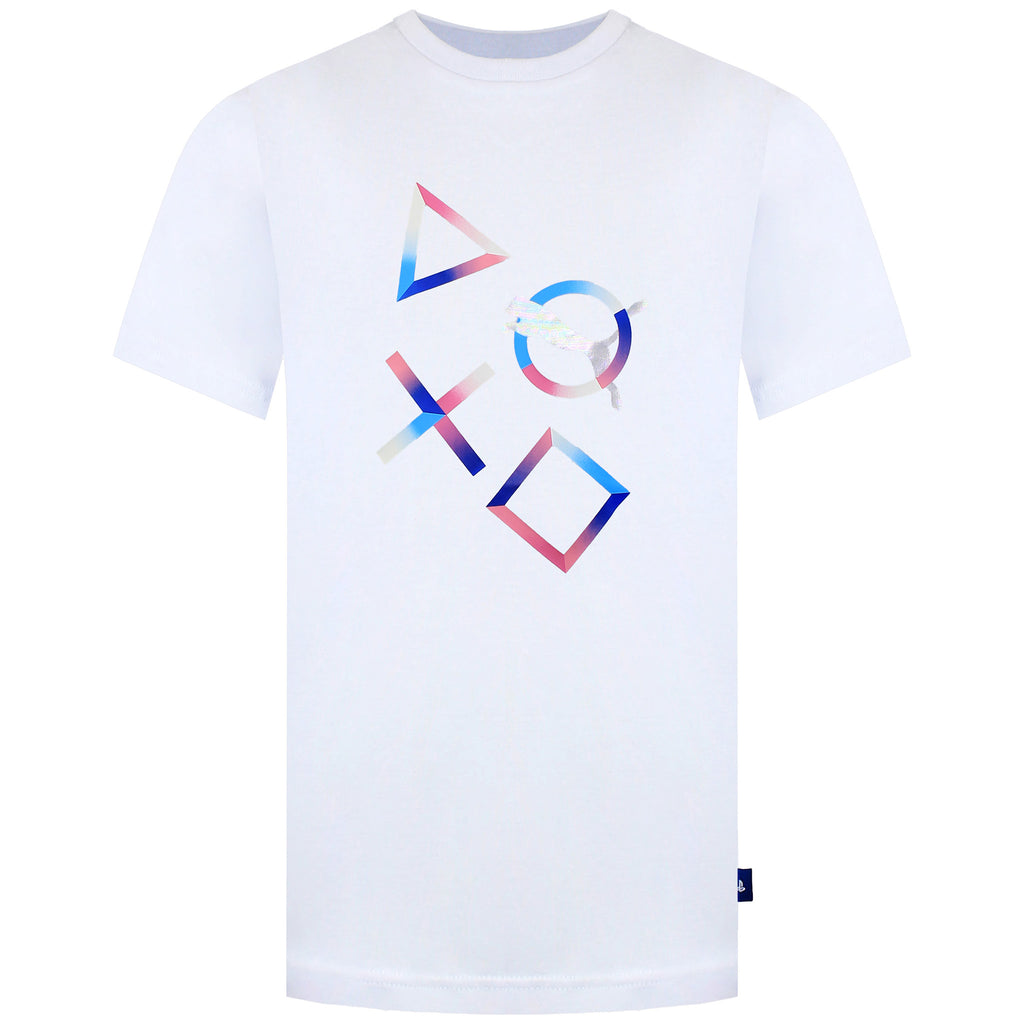 Puma x Playstation Mens Silver T-Shirt