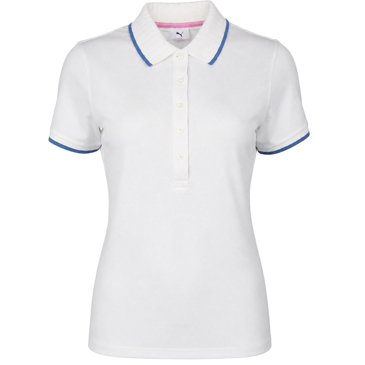 Puma x Arnold Palmer Pique Womens White Golf Polo Shirt