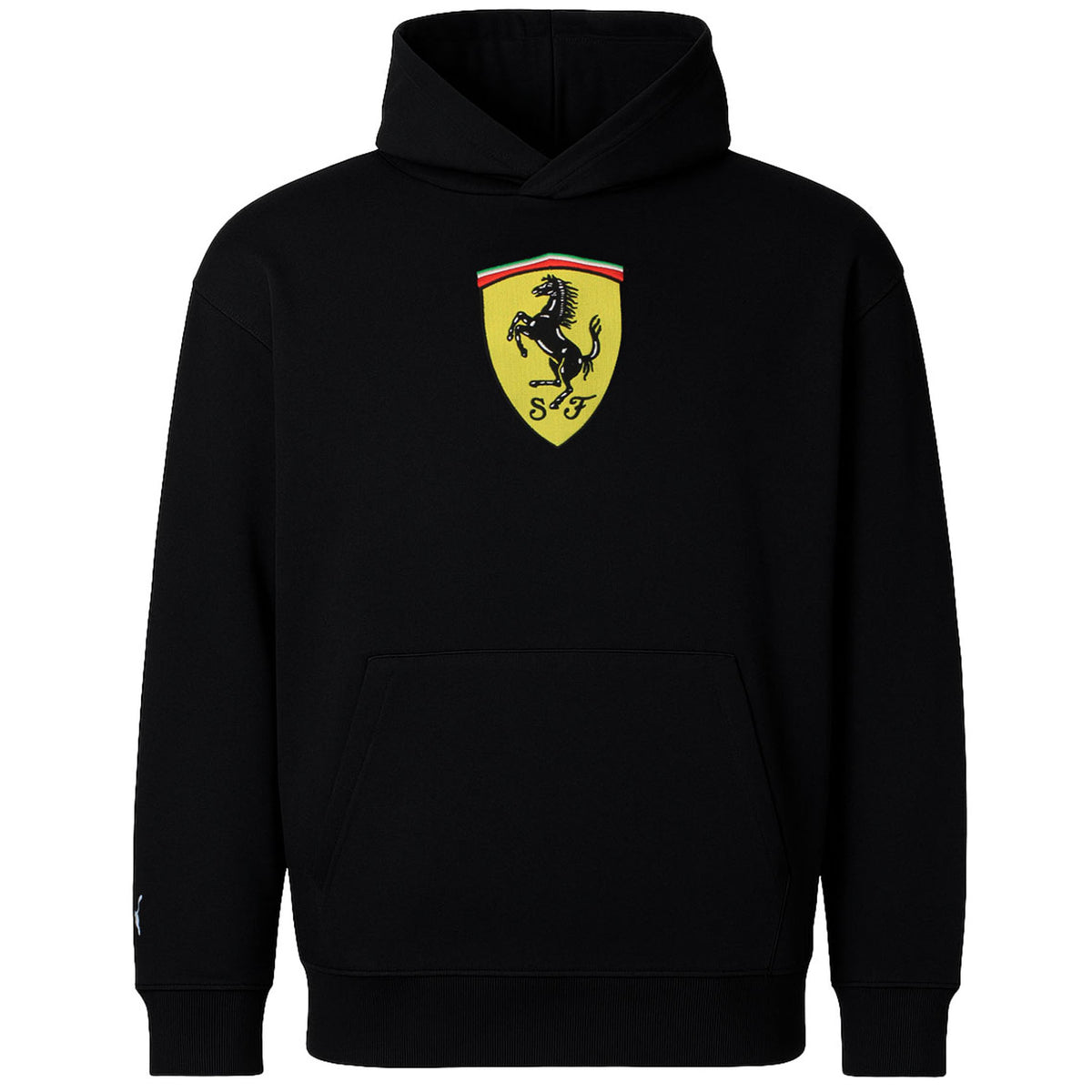 Puma x Scuderia Ferrari Race Big Shield Mens Black Hoodie