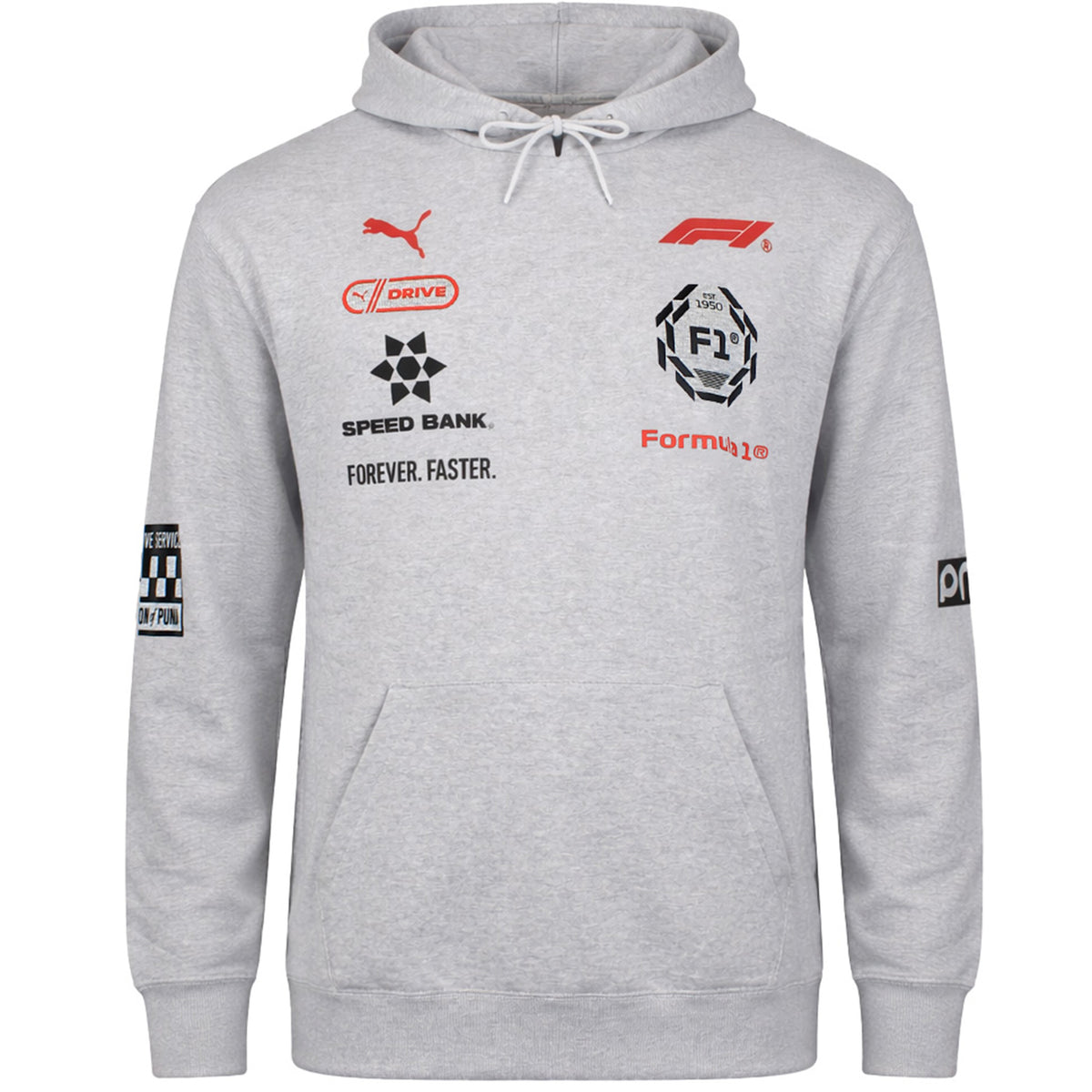 Puma F1 Racing Mens Grey Hoodie
