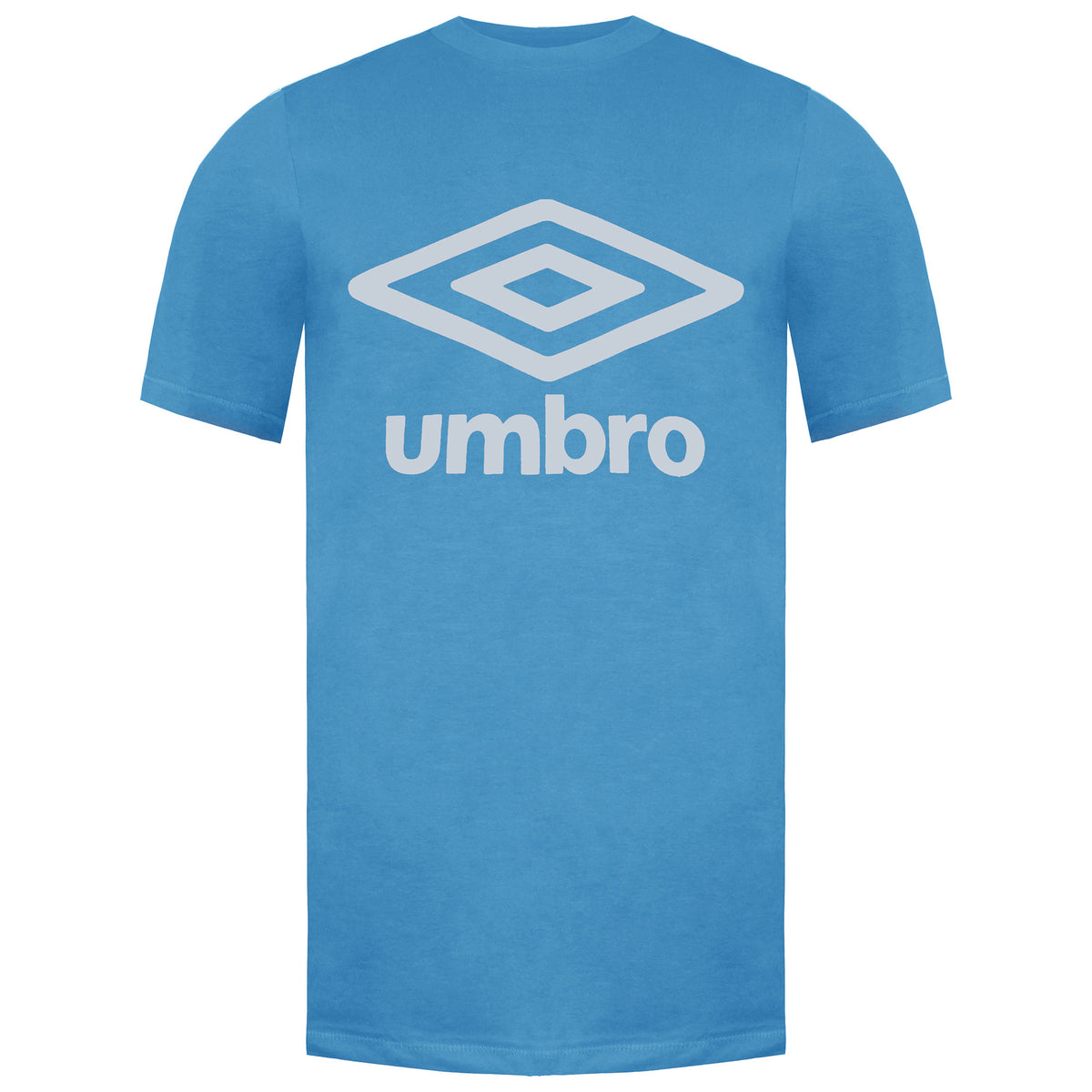 Umbro Large Logo Mens Sky Blue T-Shirt