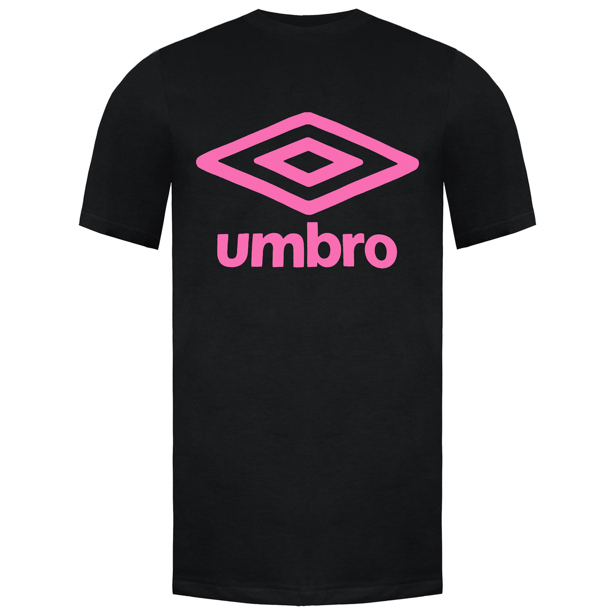 Umbro Large Logo Mens Black/Pink T-Shirt