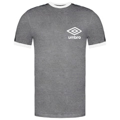 Umbro Taped Ringer Mens Grey T-Shirt