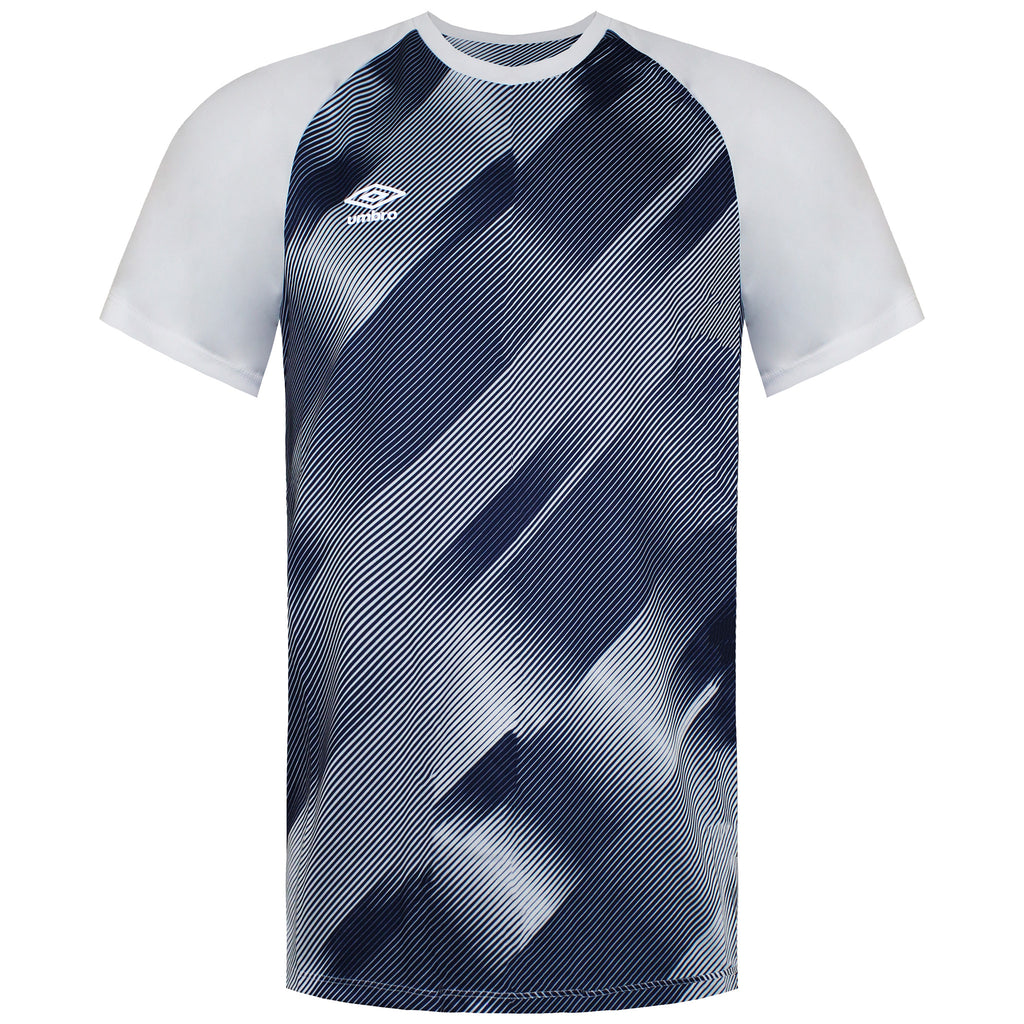 Umbro Training Graphic Mens White/Blue T-Shirt