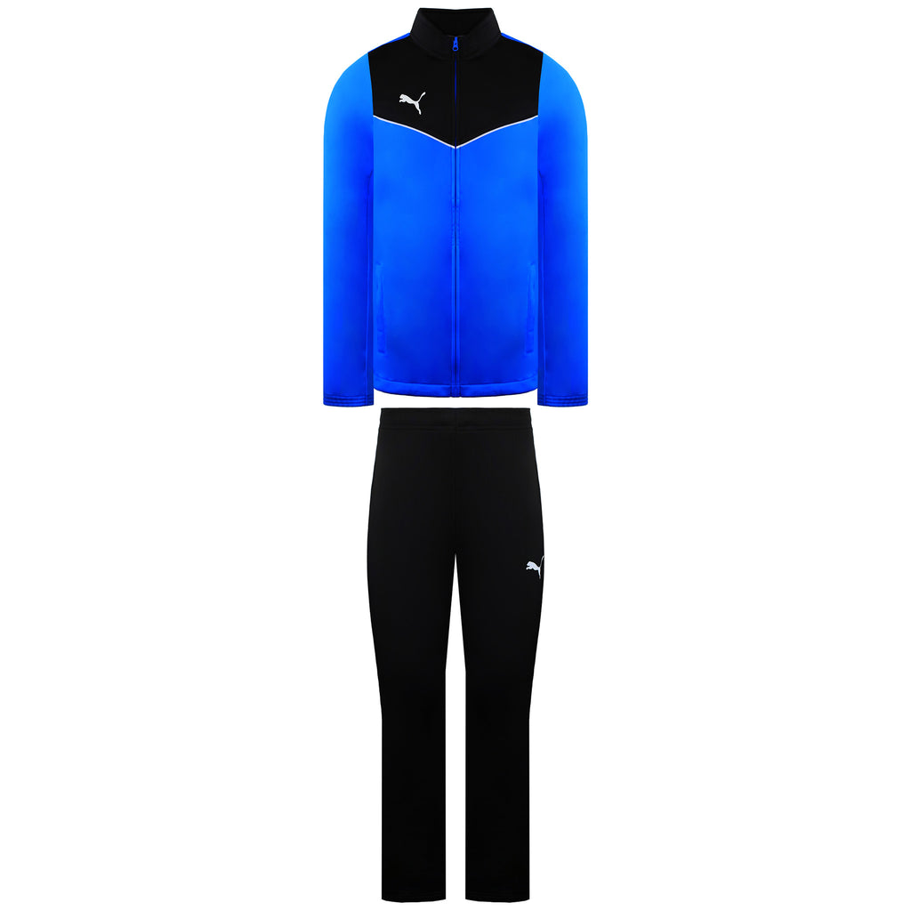 Puma Individualrise Mens Black/Blue Tracksuit