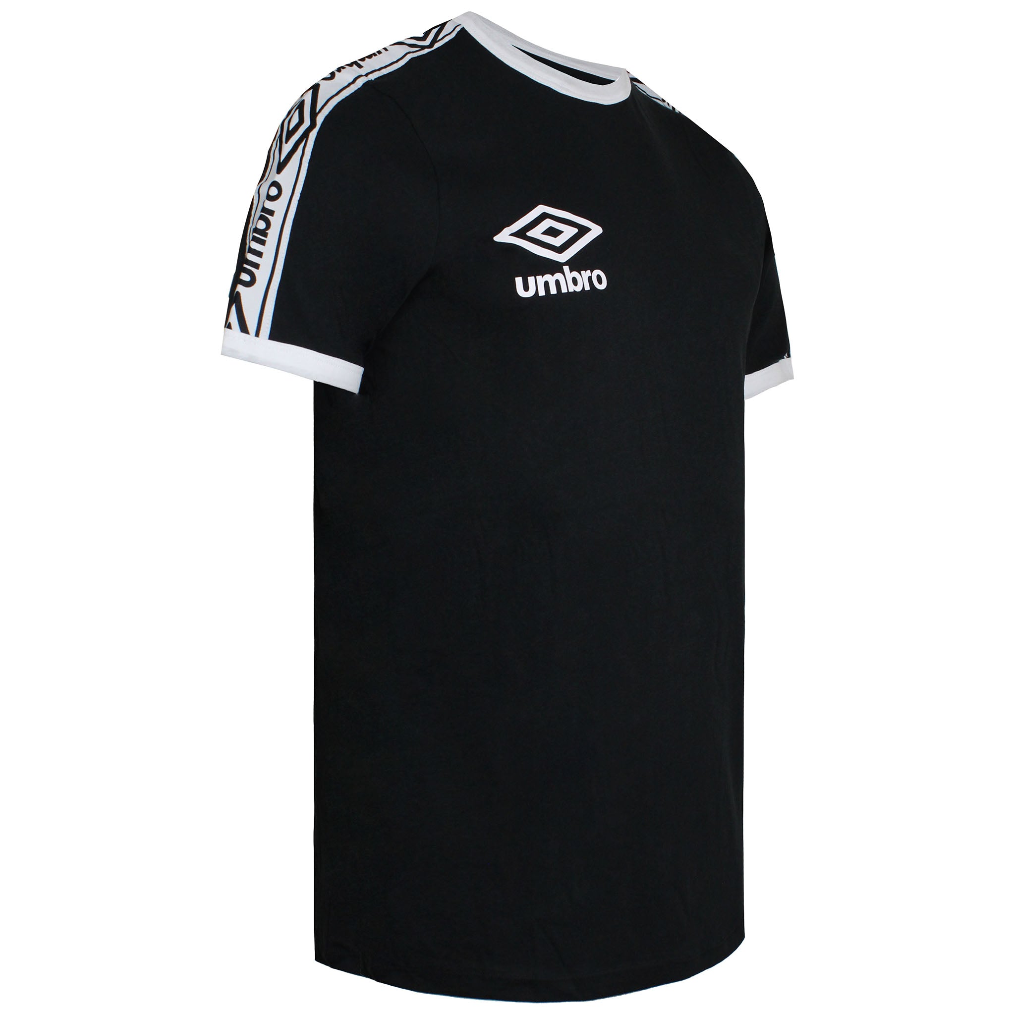 Umbro Ringer Mens Black/White T-Shirt