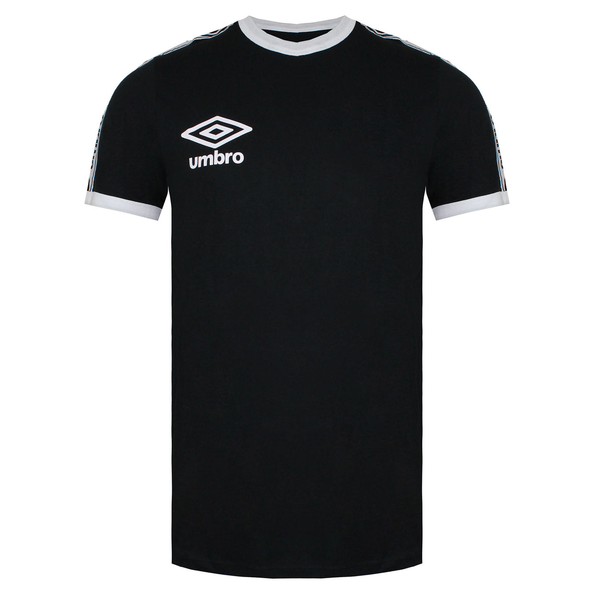 Umbro Ringer Mens Black/White T-Shirt