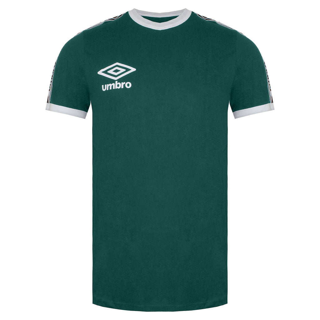 Umbro Ringer Mens Green/White T-Shirt