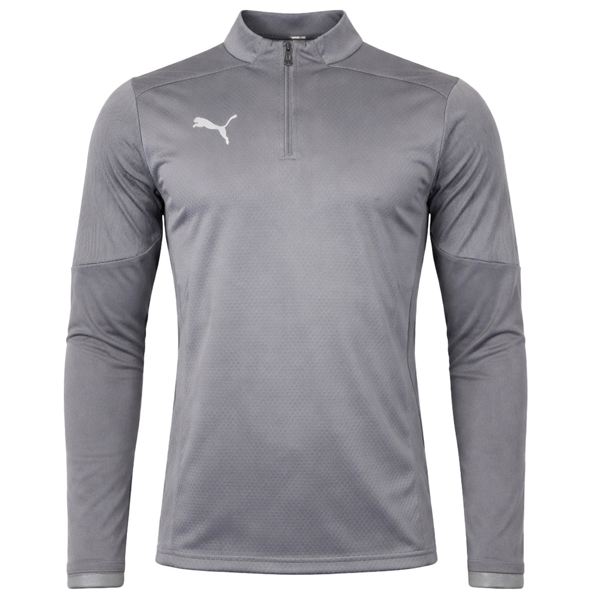 Puma teamFinal 1/4 Zip Mens Grey Training Top