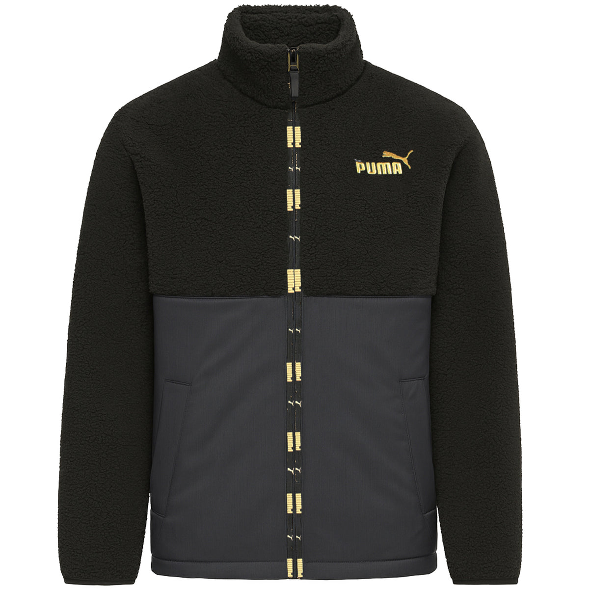 Puma Essentials+ Mens Black Sherpa Jacket