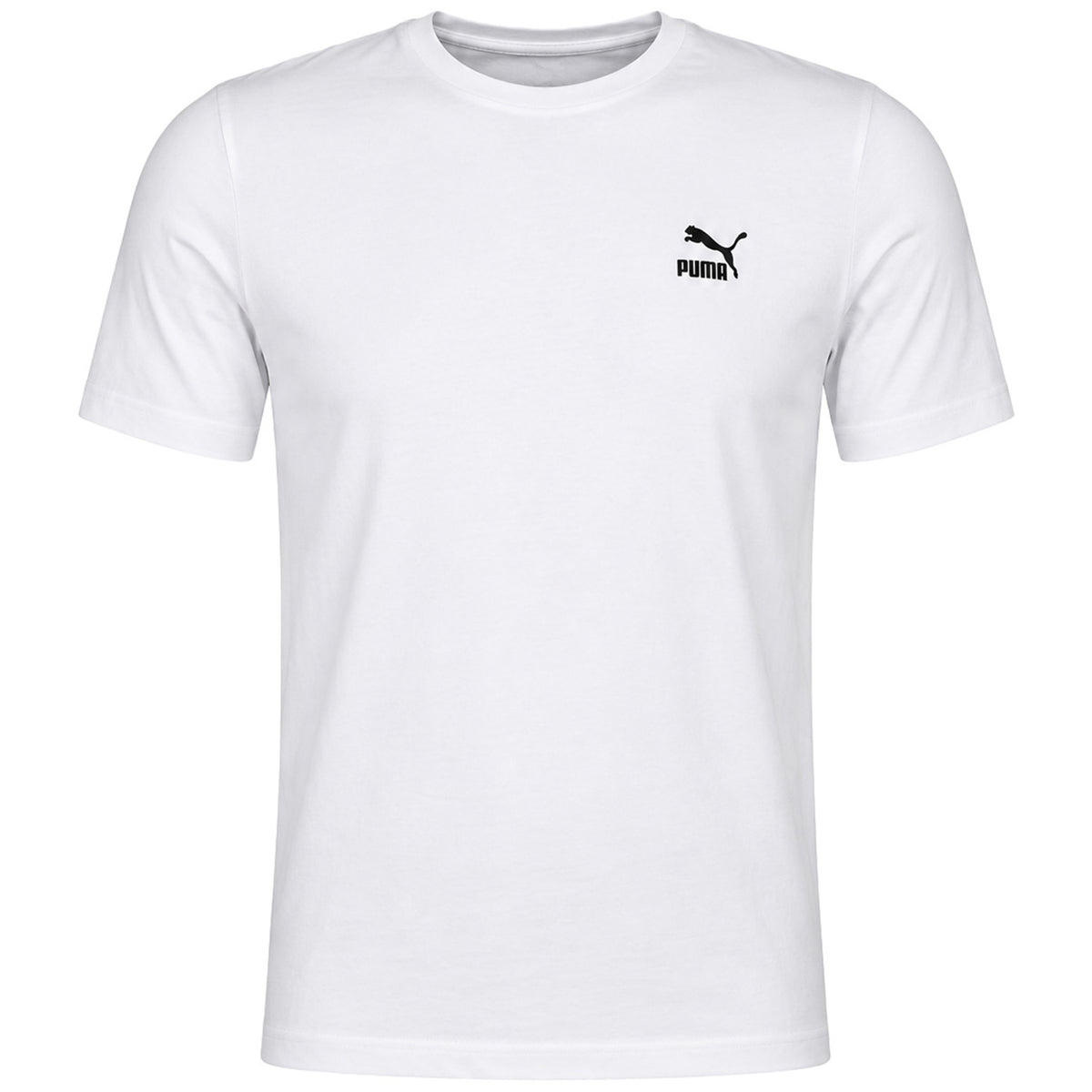 Puma Classic Small Logo Mens White T-Shirt