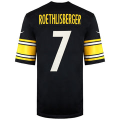 Nike NFL Pittsburgh Steelers 7 Ben Roethlisberger Mens Black Jersey