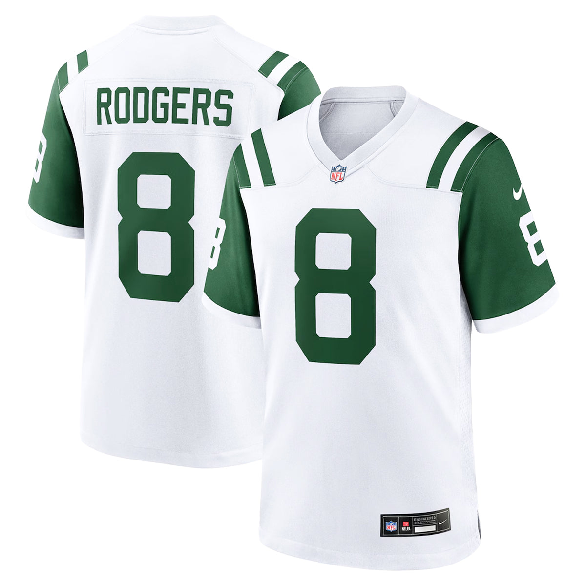 Nike NFL New York Jets 8 Rodgers Home Game Jersey