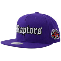 Mitchell & Ness NBA Toronto Raptors Old English Faded Purple Cap