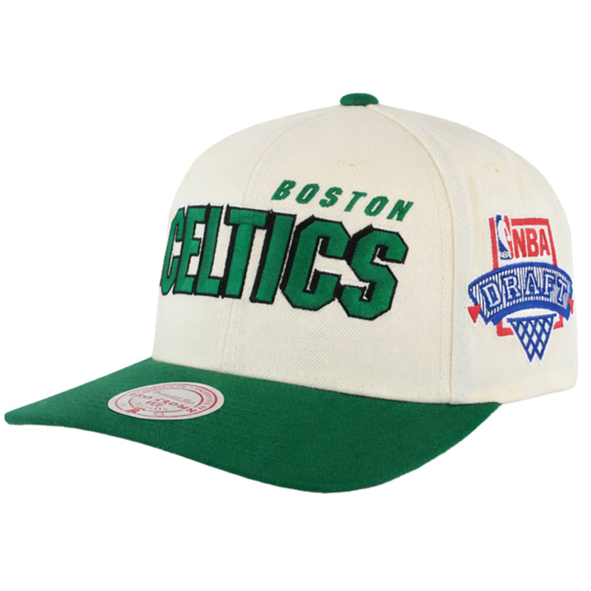 Mitchell & Ness NBA Boston Celtics 1996 Crown Draft Off White Cap