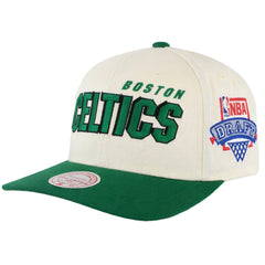 Mitchell & Ness NBA Boston Celtics 1996 Crown Draft Off White Cap