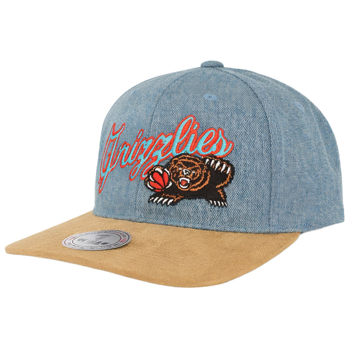 Mitchell & Ness NBA Vancouver Grizzlies Denim Script Navy Cap