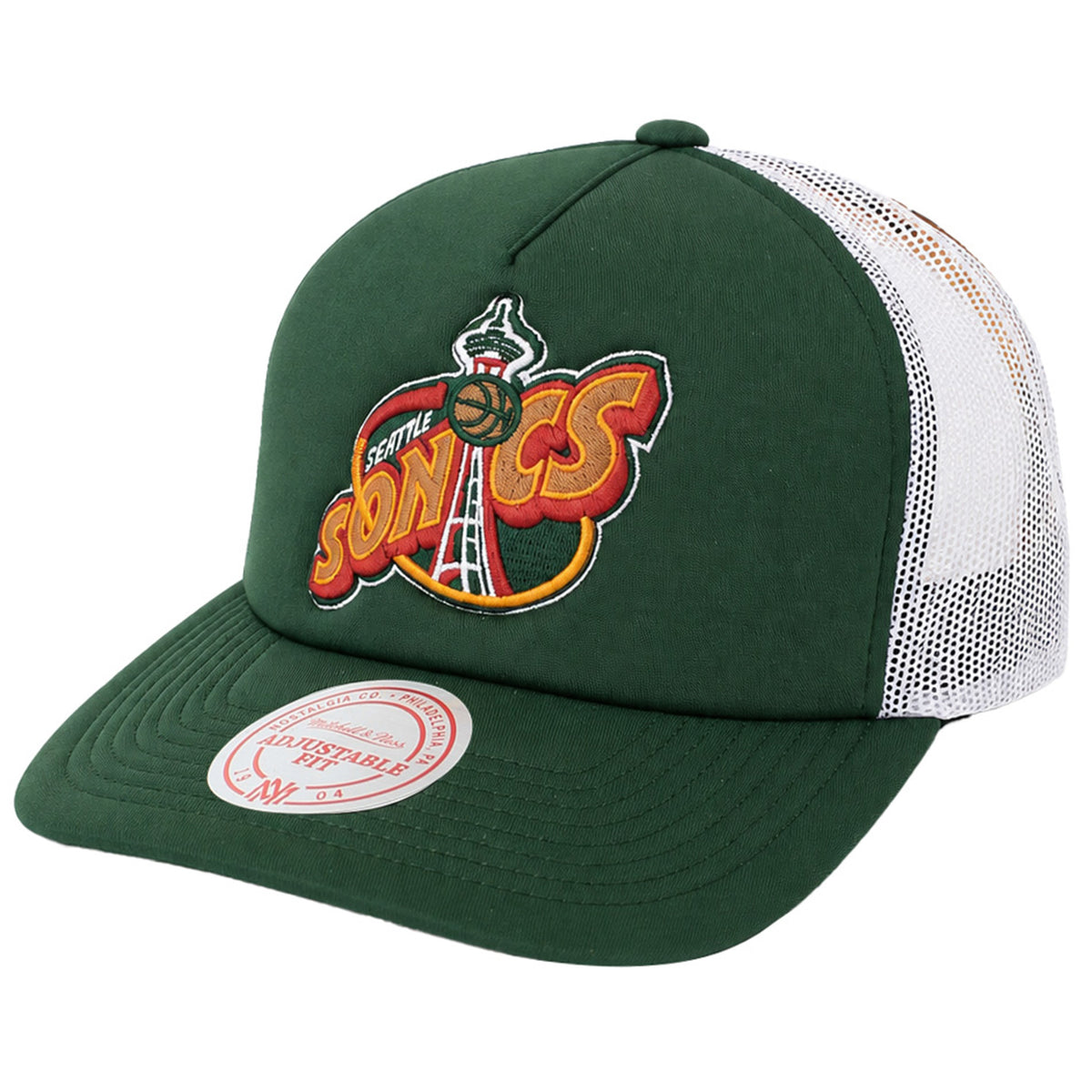 Mitchell & Ness NBA Seattle Supersonics Off The Backboard Green/White Cap