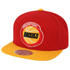 Mitchell & Ness NBA Houston Rockets Wool 2 Tone Red Cap