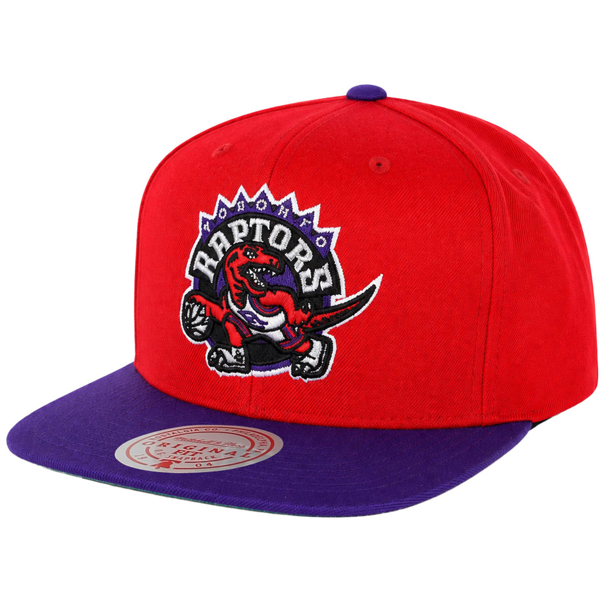 Mitchell & Ness NBA Toronto Raptors Wool 2 Tone Red/Purple Cap