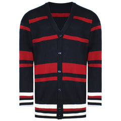 Emporio Armani Mens Navy/Red Cardigan