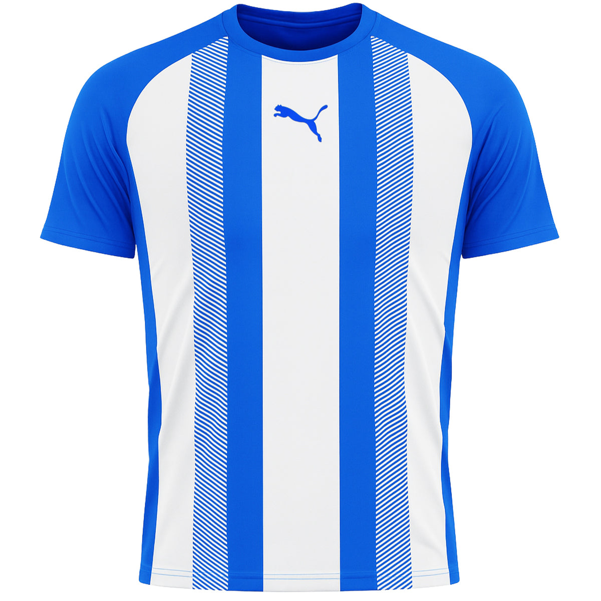 Puma TeamLiga Striped Mens Blue/White Football Shirt
