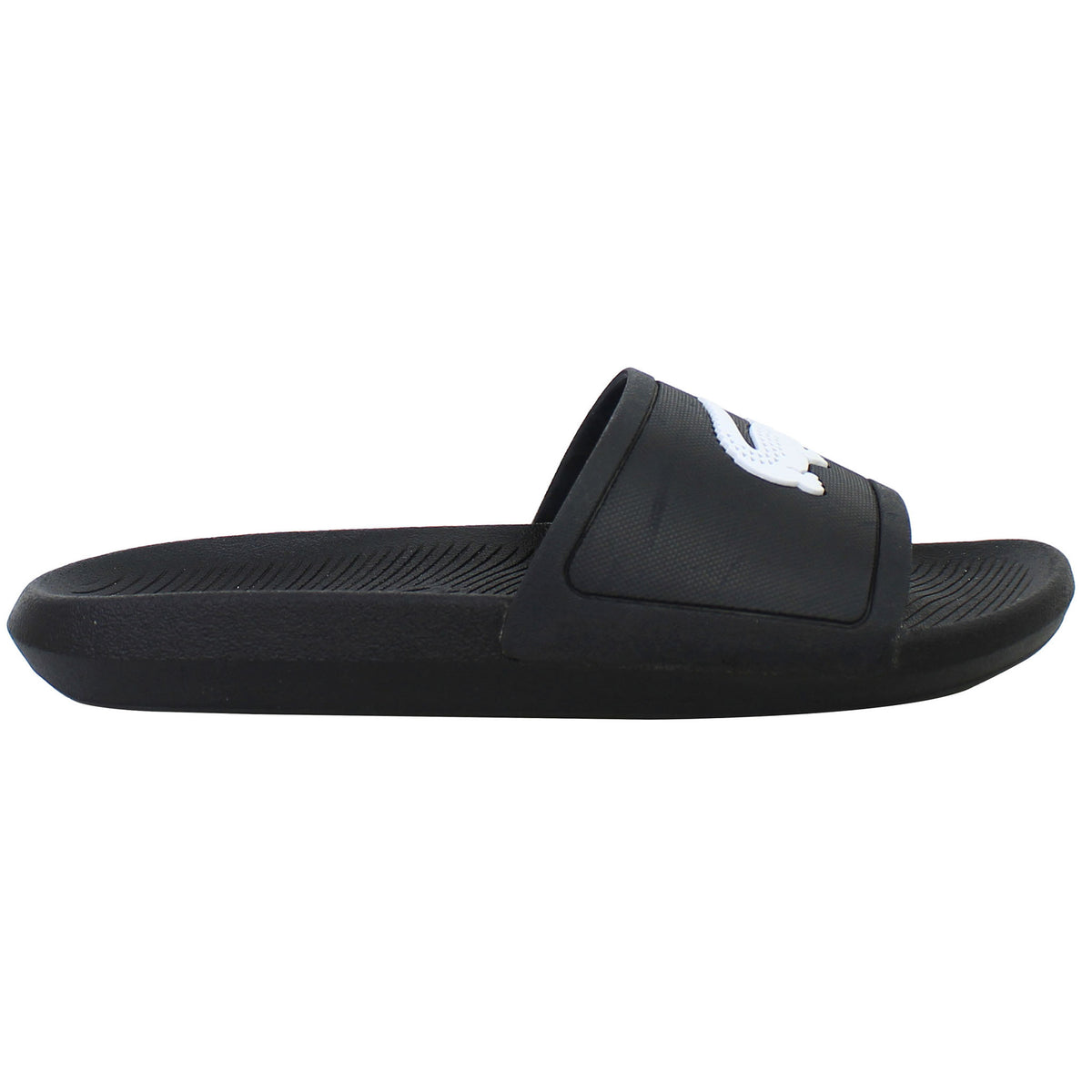 Lacoste Croco Slide 119 1 CMA Mens Black Sliders
