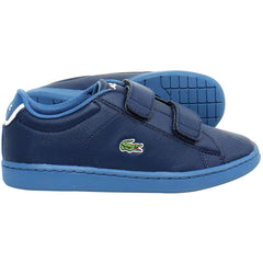 Lacoste Carnaby Evo Kids Navy Trainers