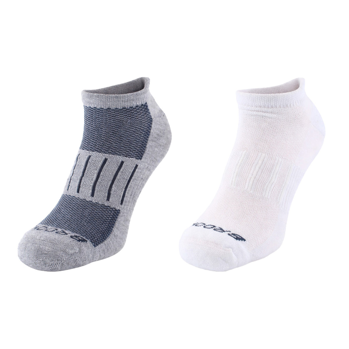 Brooks 2-Pack Ghost Midweight White/Grey Running Socks