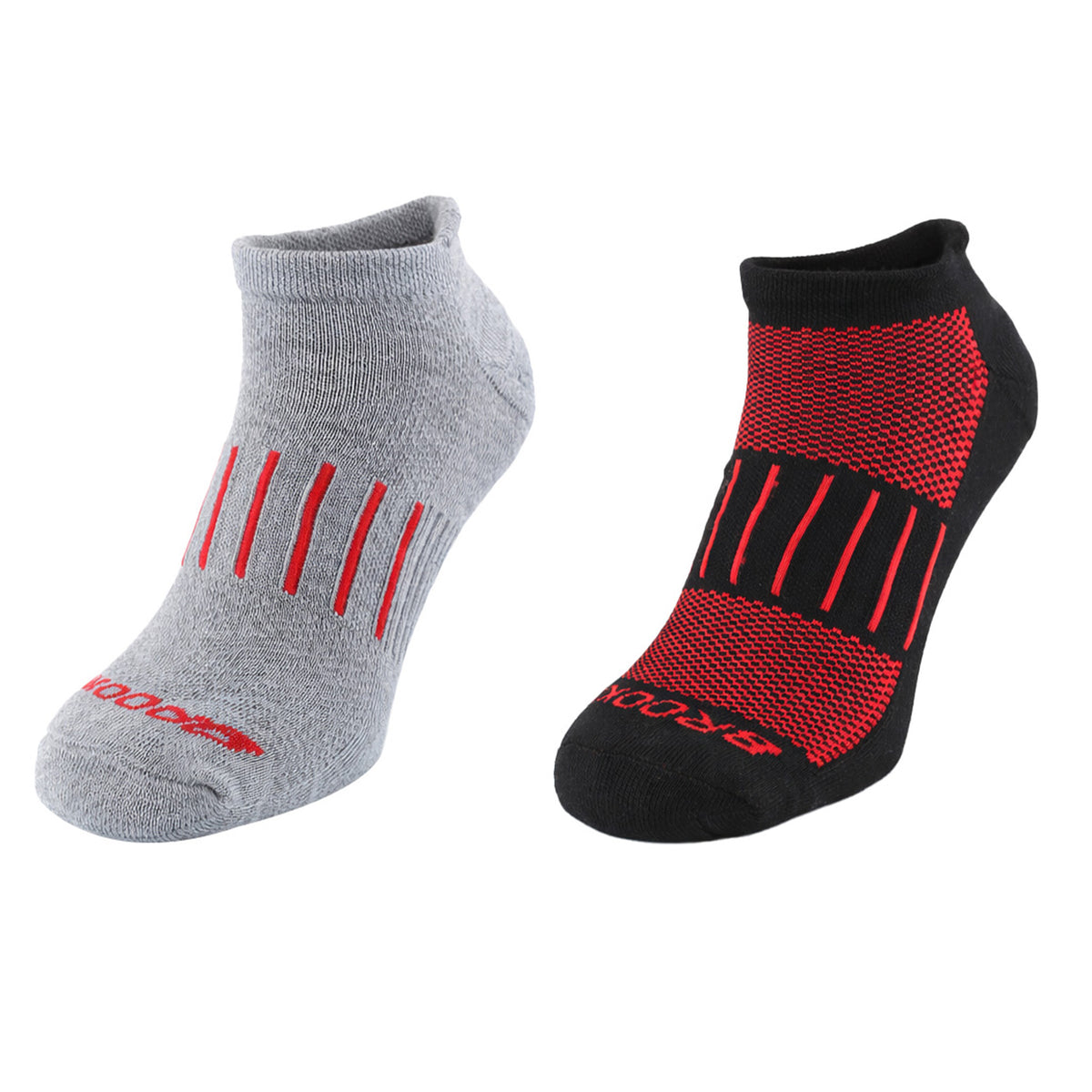 Brooks 2-Pack Ghost Midweight Black/Grey Running Socks