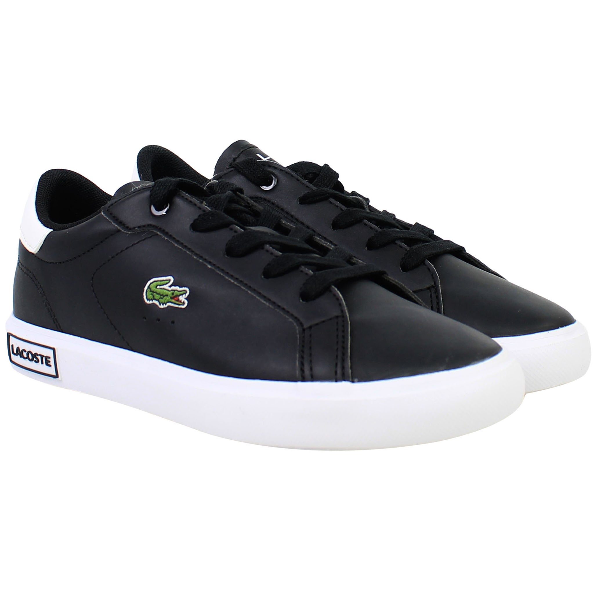 Lacoste Powercourt 0721 1 SUC Kids Black Trainers