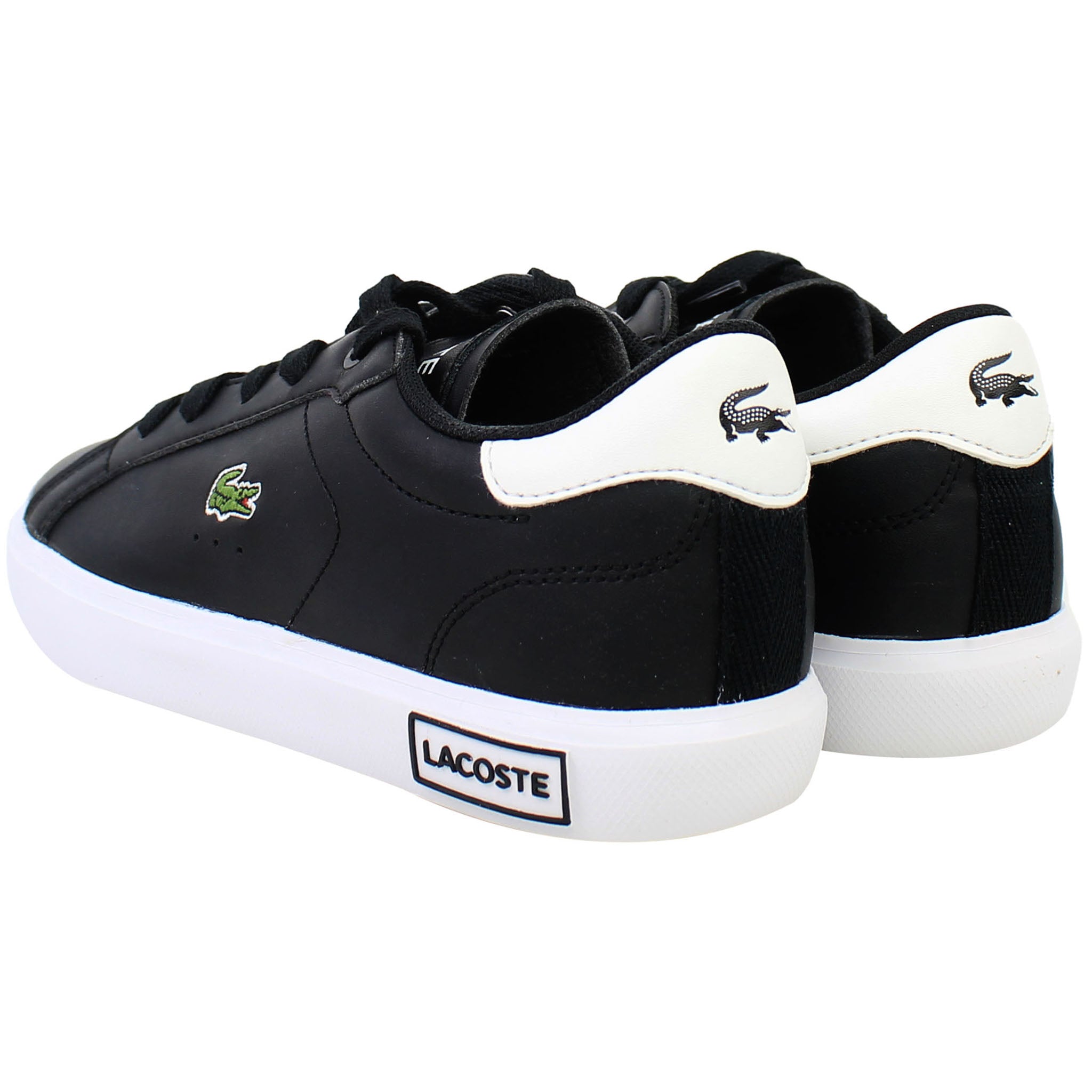 Lacoste Powercourt 0721 1 SUC Kids Black Trainers