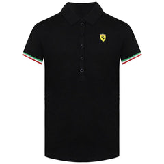 Puma Scuderia Ferrari Kids Black Polo Shirt