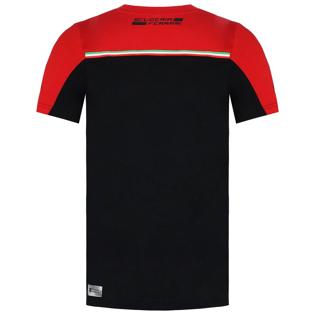 Puma Scuderia Ferrari Mens Black/Red T-Shirt