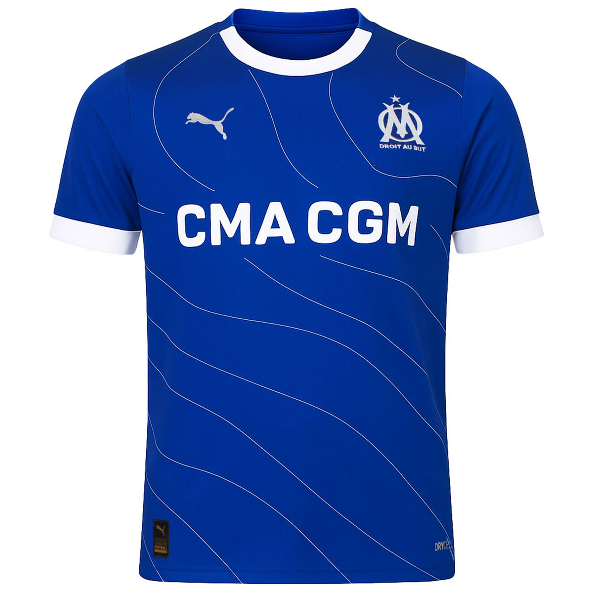 Puma Olympique De Marseille Mens Blue Away Jersey Replica
