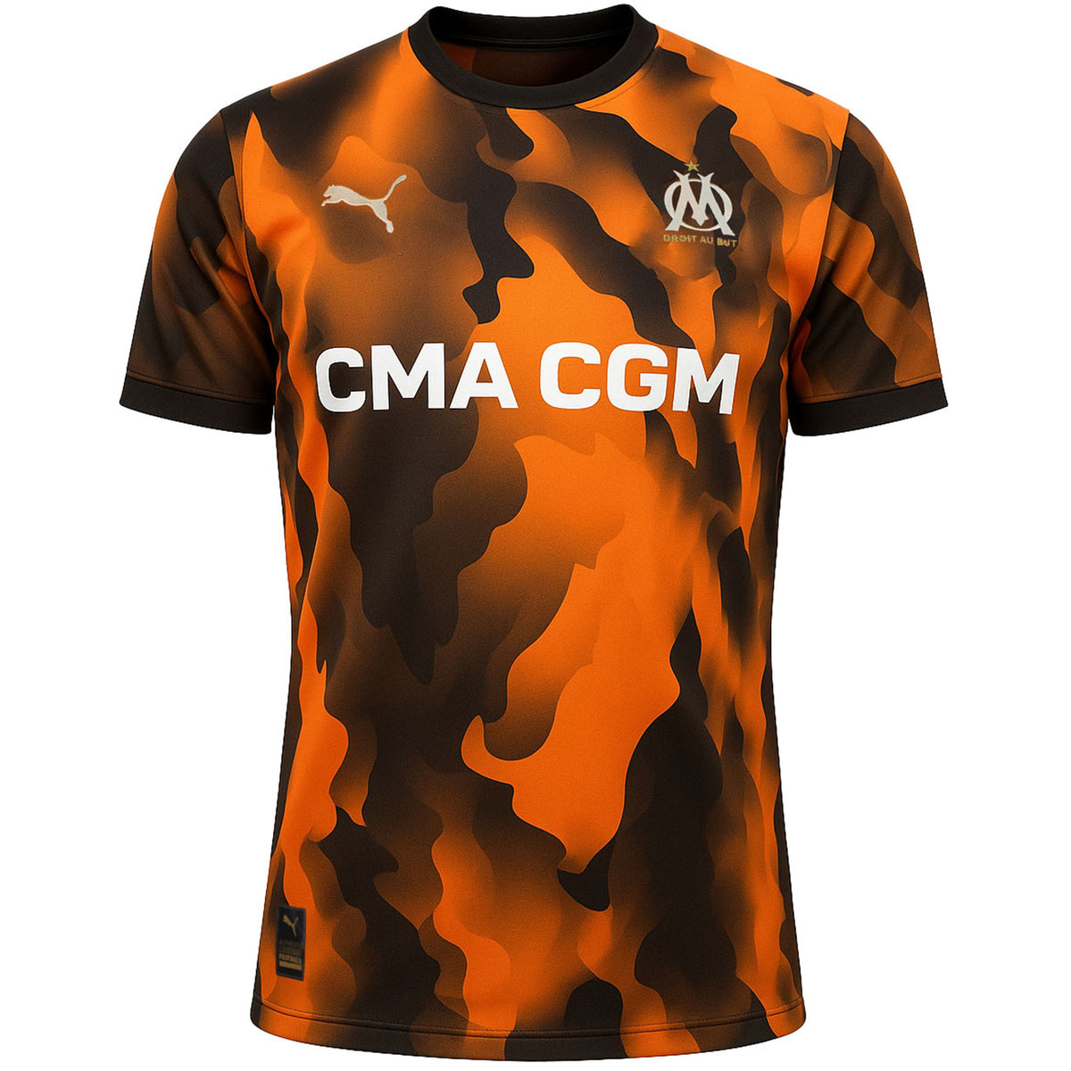 Puma Olympique De Marseille 3rd Mens Orange Jersey