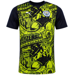 Puma Manchester City Prematch Mens Yellow Football Jersey
