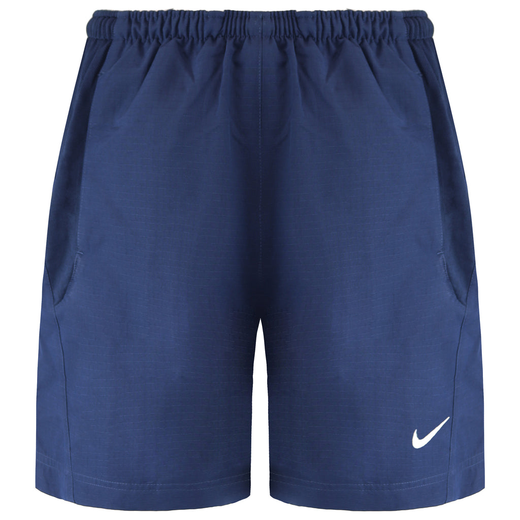 Nike Stretch Waist Navy Blue Graphic Logo Plain Mens Shorts 786418 451