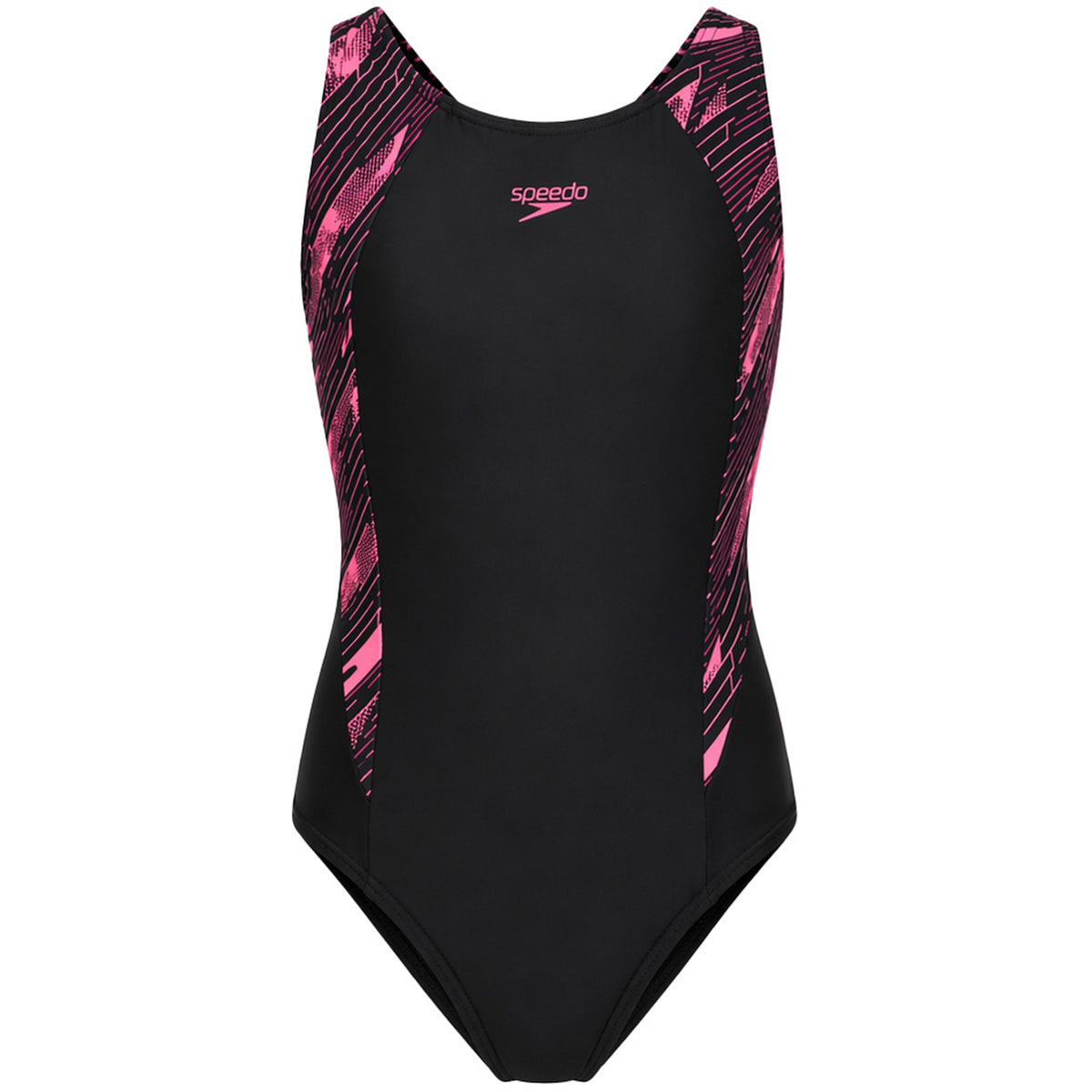 Speedo Hyperboom Splice Muscleback Kids Black Swimsuit