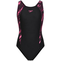 Speedo Hyperboom Splice Muscleback Kids Black Swimsuit