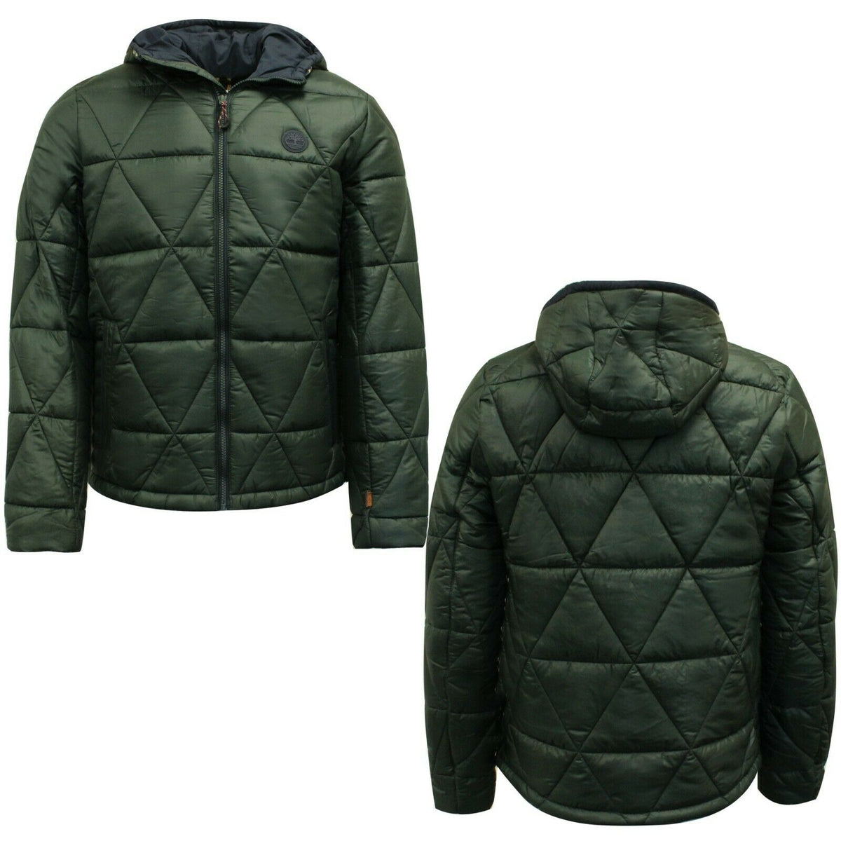 Timberland Mens  Hooded Thermal Quilted Coat