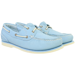 Timberland Amherst 2 Eye Womens Blue Boat Shoes